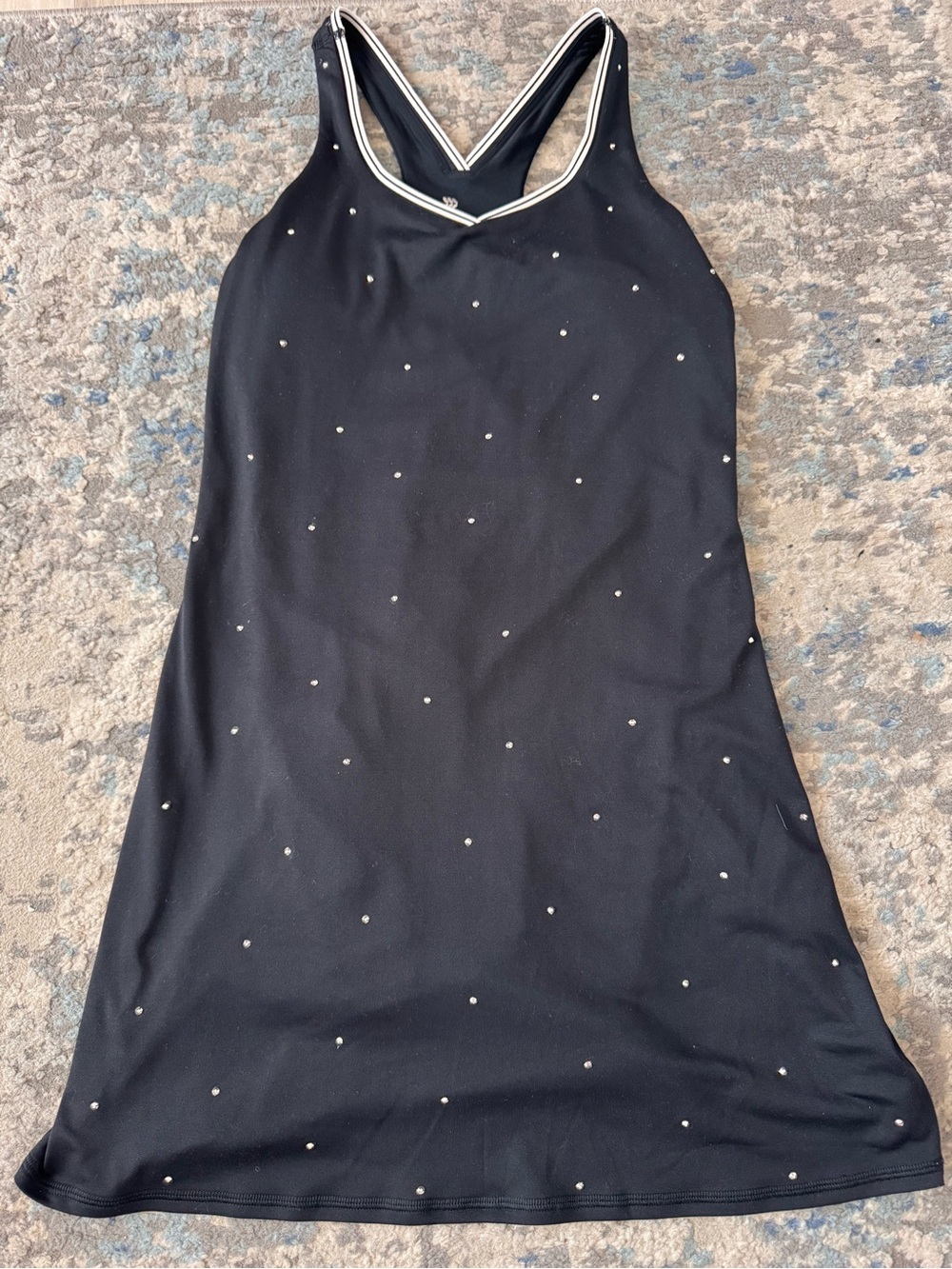 all in motion Black Racerback Dress with rhinestones